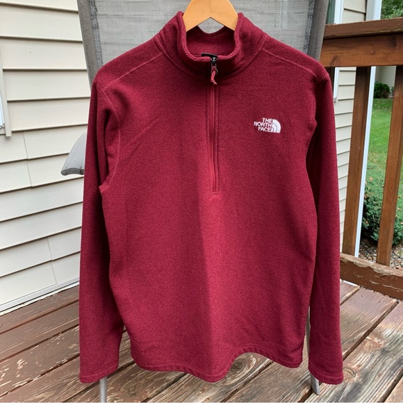 The North Face Textured Cap Rock Fleece 1/4 Zip Pullover Sweater Men’s Medium - Picture 1 of 10